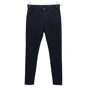 AG Adriano Goldschmied Womens 28 Jeans The Farrah Skinny Ankle High-Rise Black